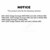Kugel Front Wheel Bearing And Hub Assembly Pair For Dodge Dakota Durango K70-100374